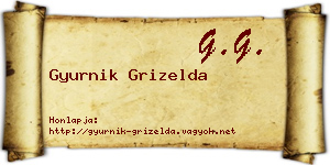 Gyurnik Grizelda névjegykártya
